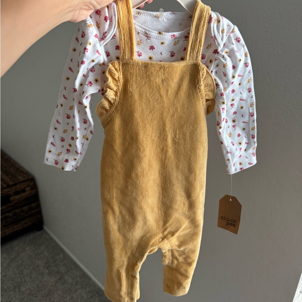 Baby Girl Fall Corduroy Overalls